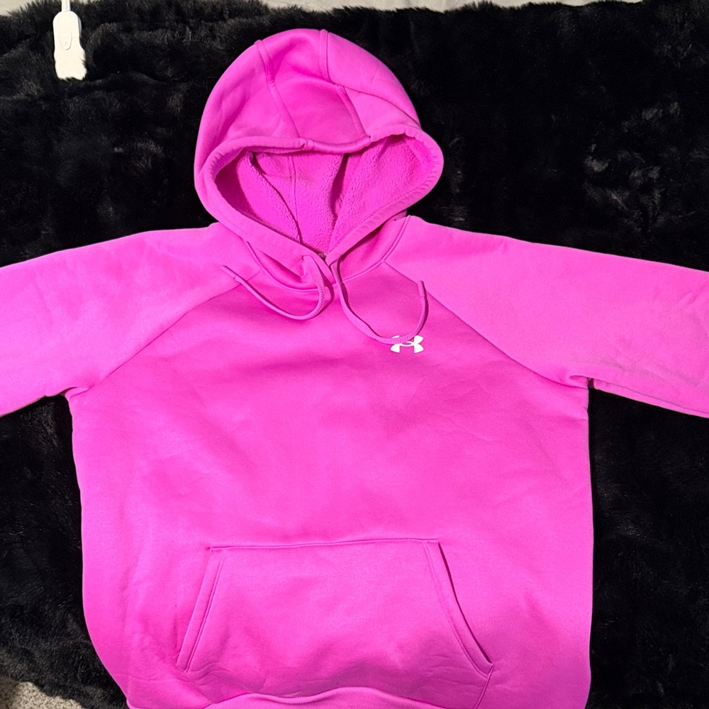 Under Armour Bright Pink Hoodie Pullover